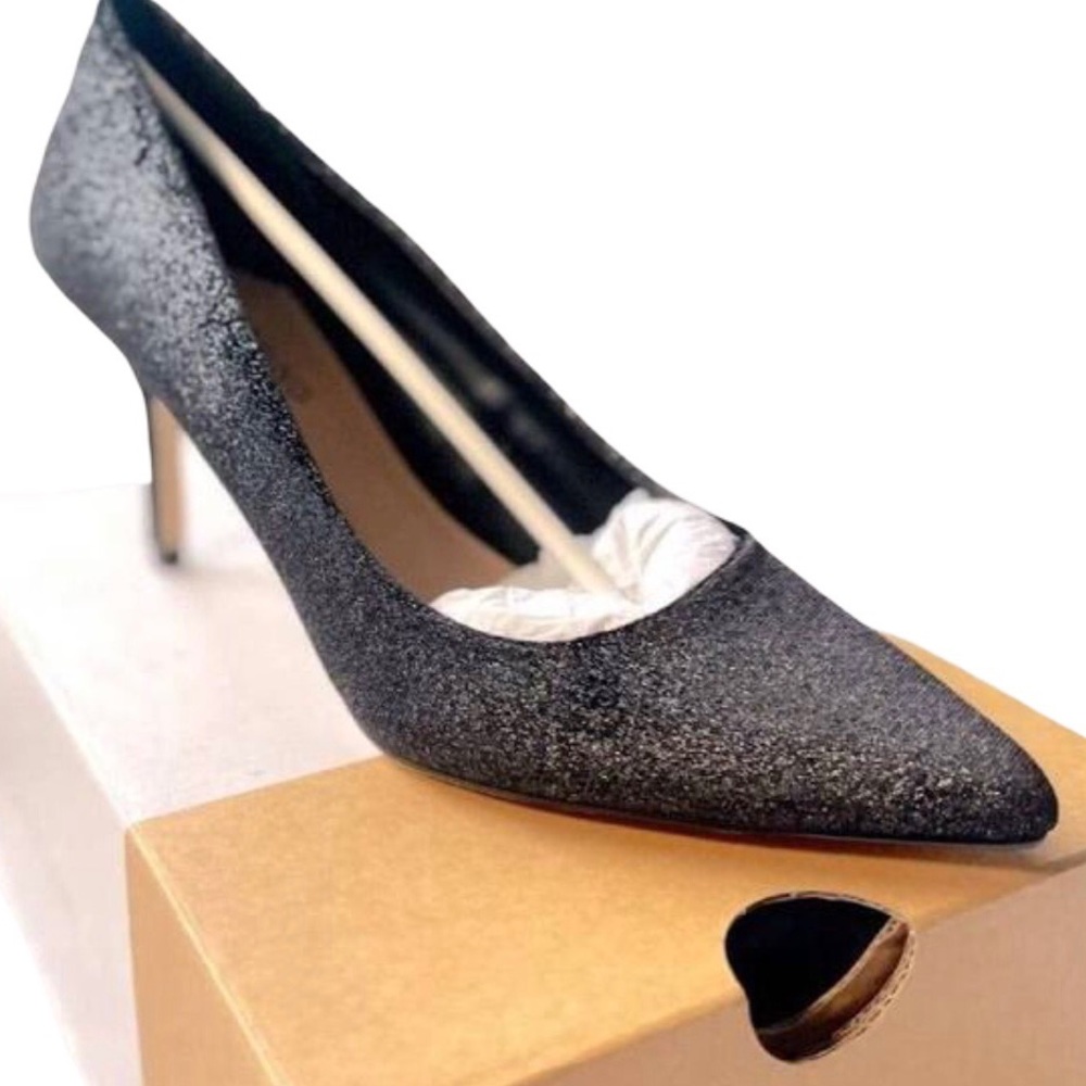 CALL IT SPRING Heels Pointed Toe Pump Black Sparkle NEW - Picture 9 of 15